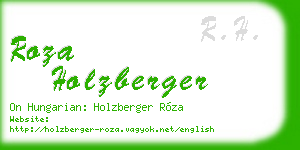 roza holzberger business card